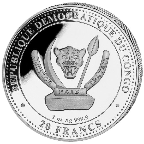 Prehistoric Life II - Megalodon 2025 – 1 oz Silbermünze Farbe Color