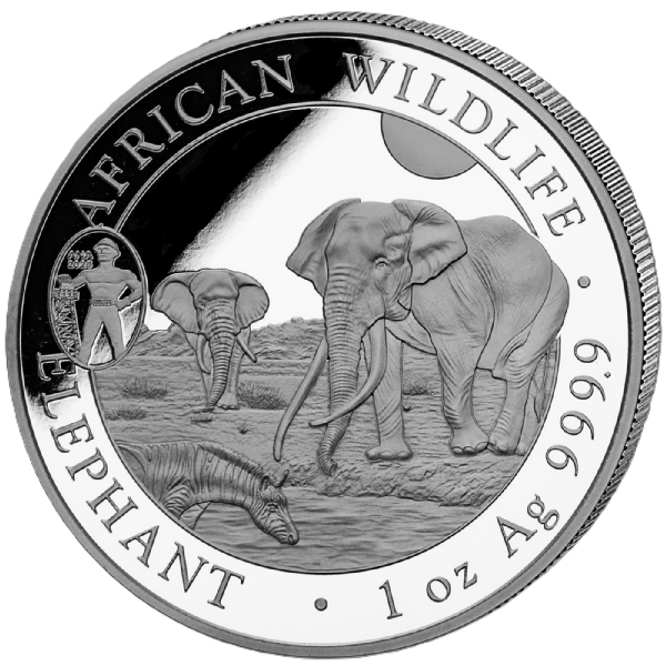 Somalia Elefant - Privy ANA Oklahoma City - 1 oz Silbermünze 2025 PL