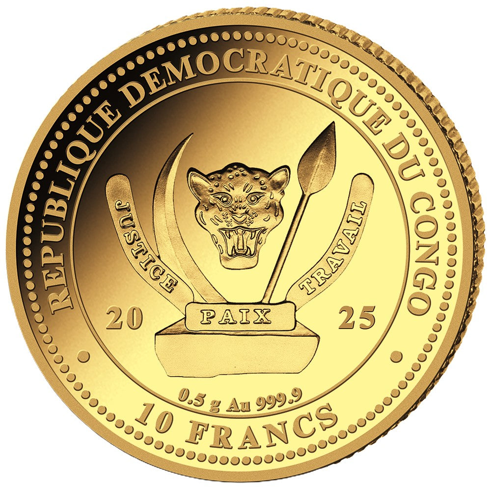 World's Wildlife - Lion Löwe 2025 0,5 Gramm Goldmünze PP**