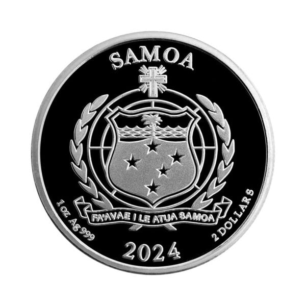 Popeye und Brutus 1oz Silbermünze 2024 Samoa Color*