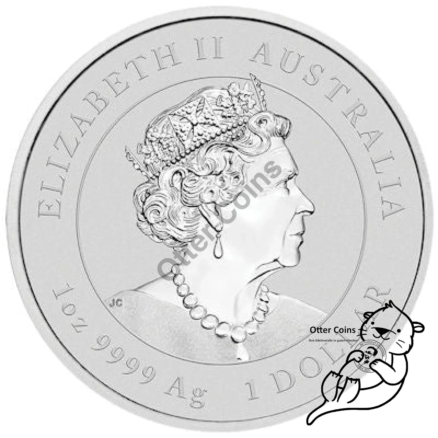 Lunar III Tiger 1 Oz Silbermünze coloriert 2022*