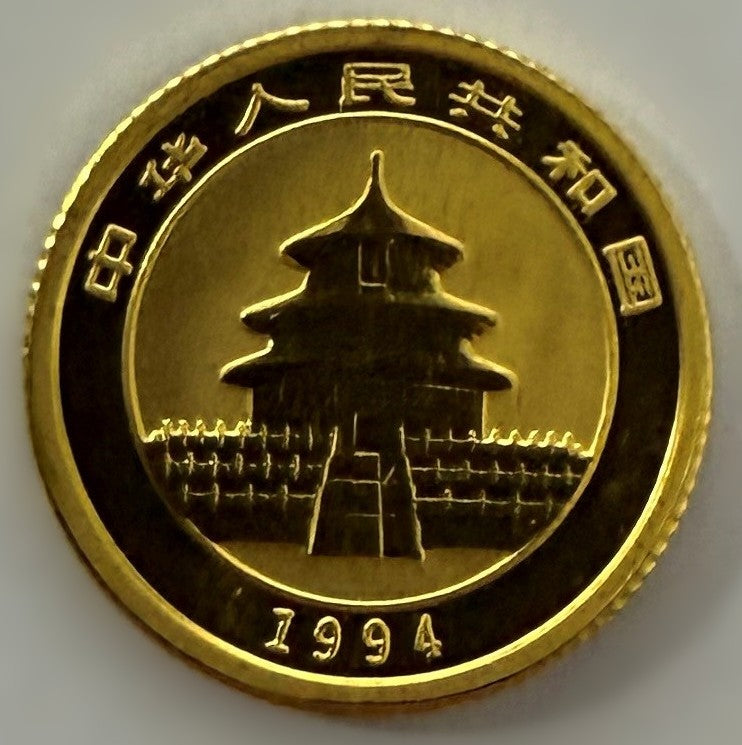 China Panda 1/20 oz Goldmünze - 1994 - 5 Yuan**