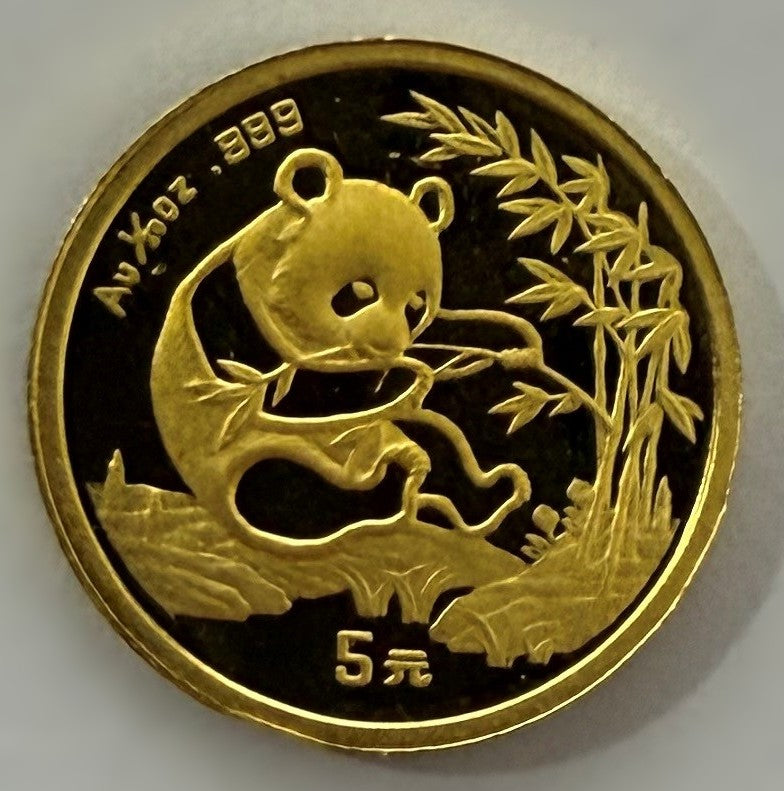 China Panda 1/20 oz Goldmünze - 1994 - 5 Yuan**