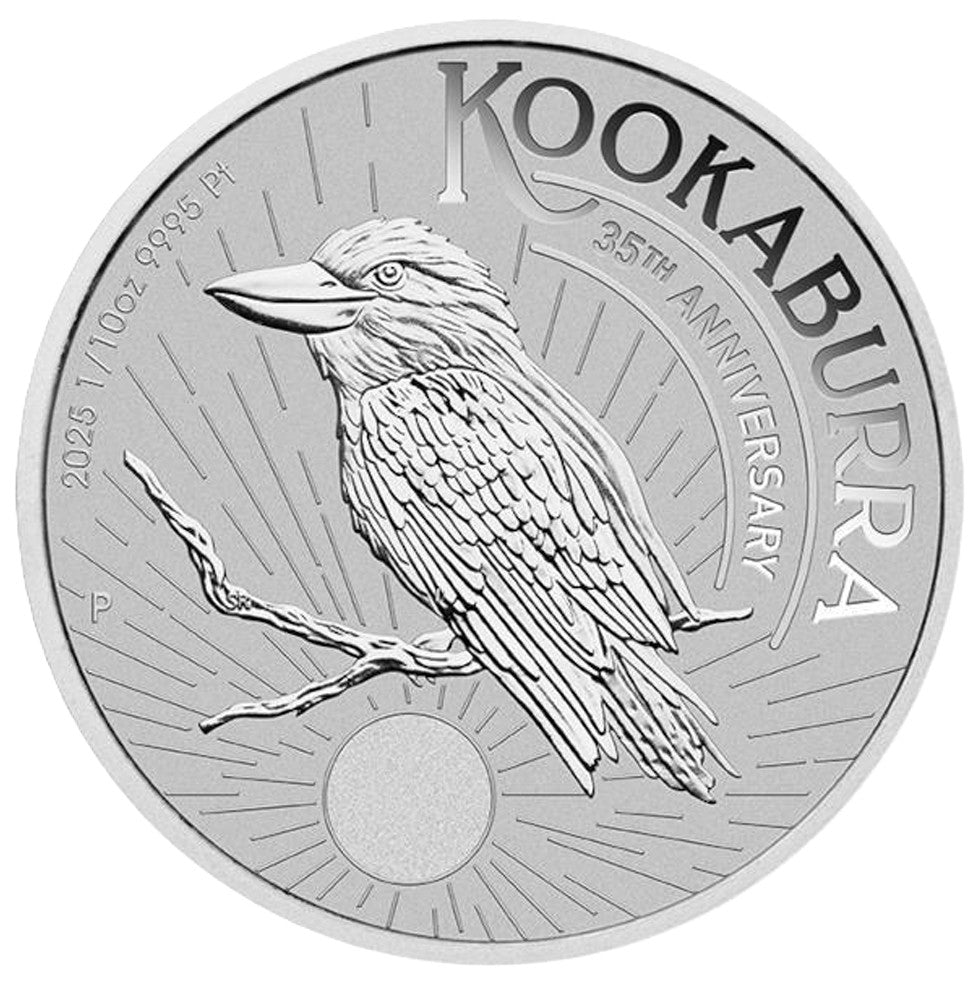 Kookaburra 2025, 35 Years Anniversary 1/10 oz Platinmünze