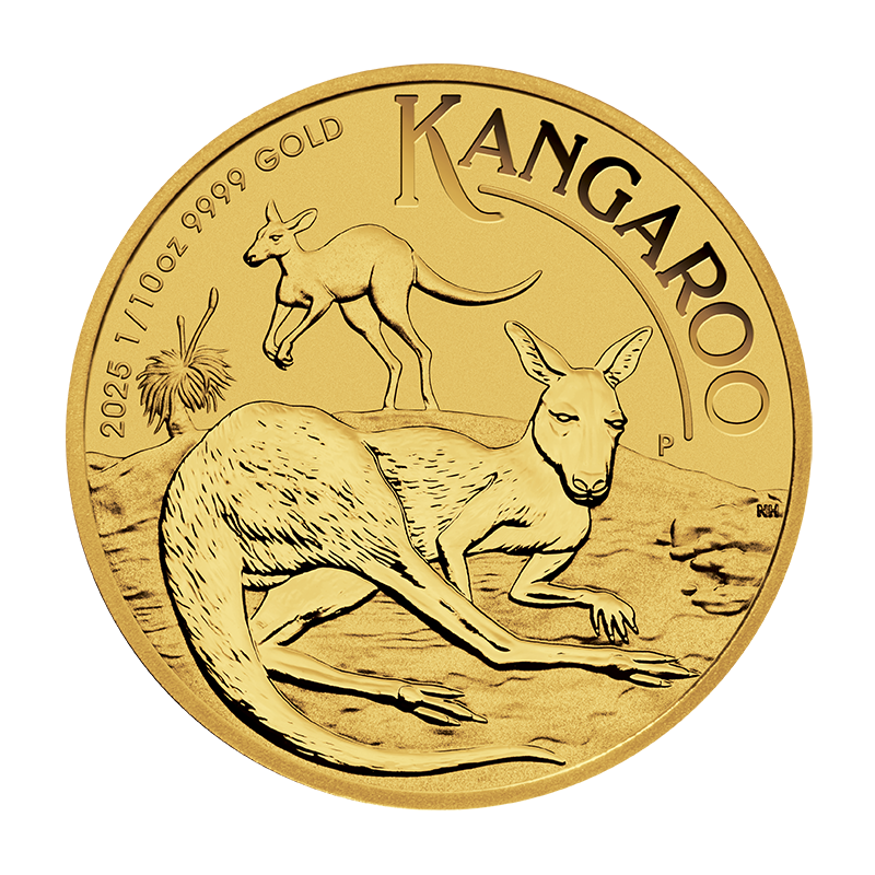 Känguru Kangaroo 1/10 oz 2025 Goldmünze**