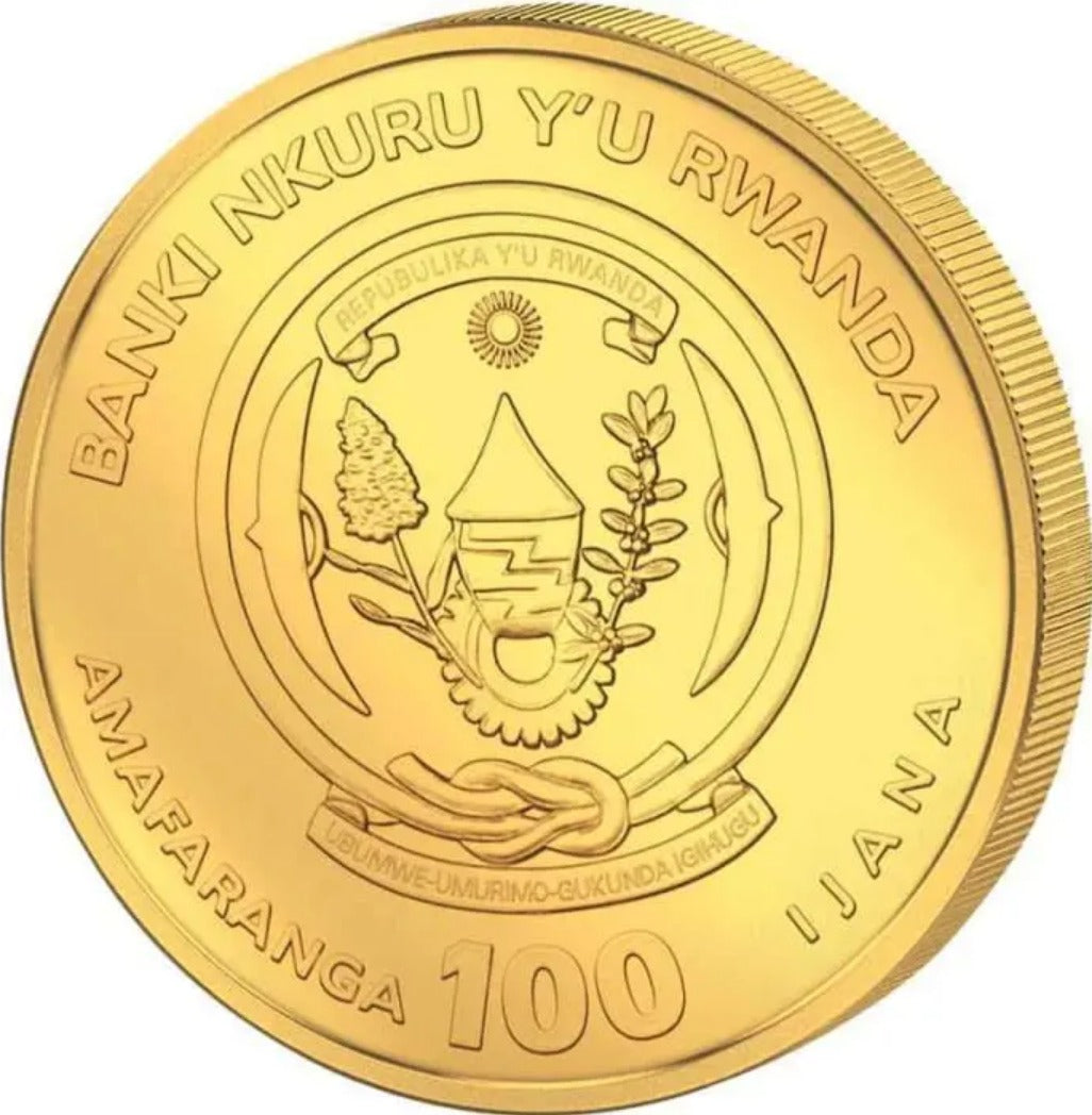 Ruanda 1/12 oz African Ounce Kampfadler 2025, Goldmünze** BU