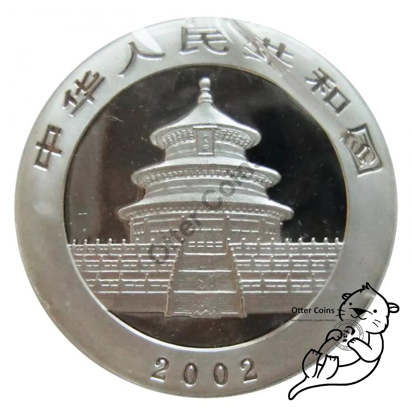 China Panda 2002 1 Oz Silbermünze*
