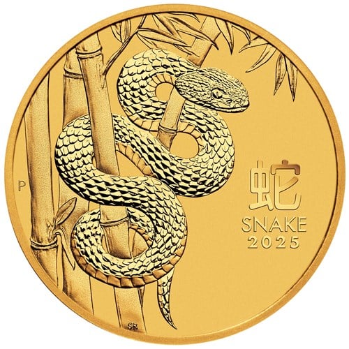 Lunar III Schlange, 1/10 Oz Goldmünze, 2025**