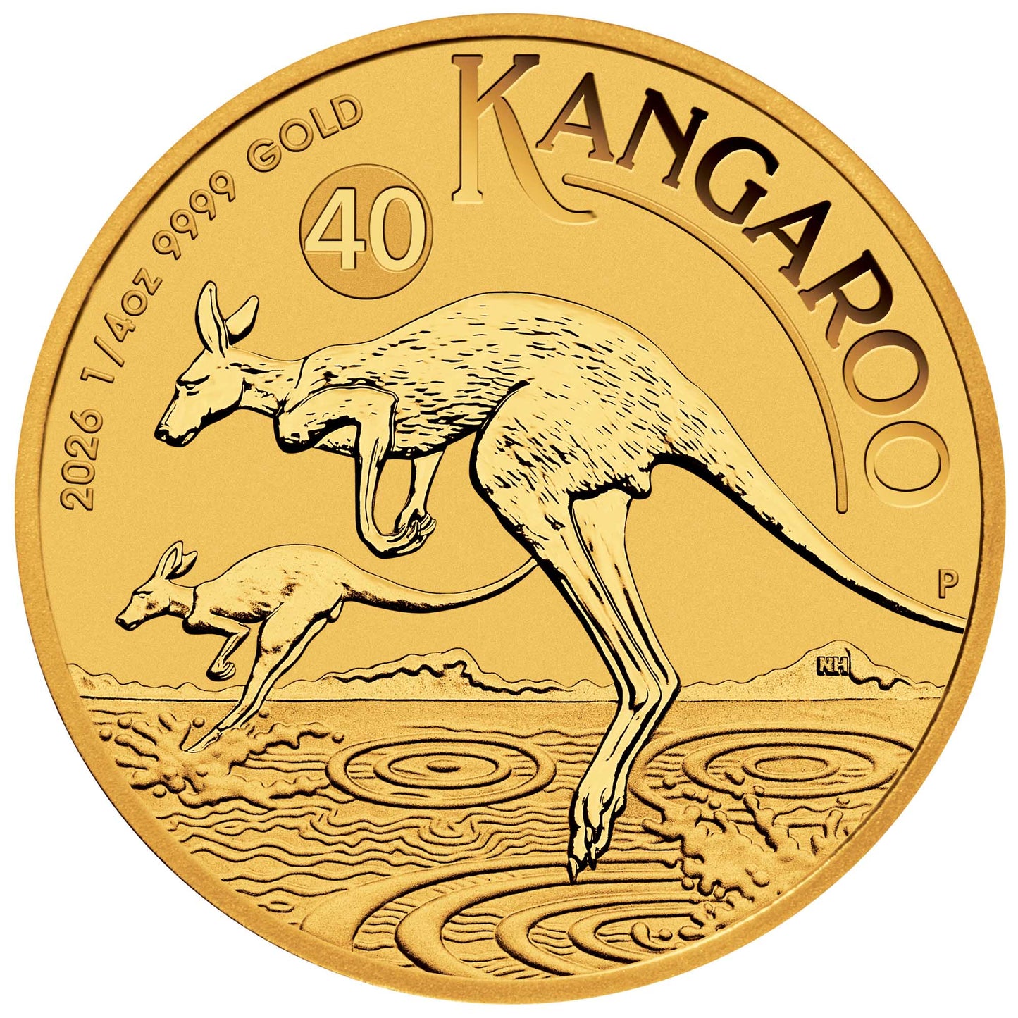Känguru 40 Jahre 2026 1/4 Oz Australien Nugget Gold**
