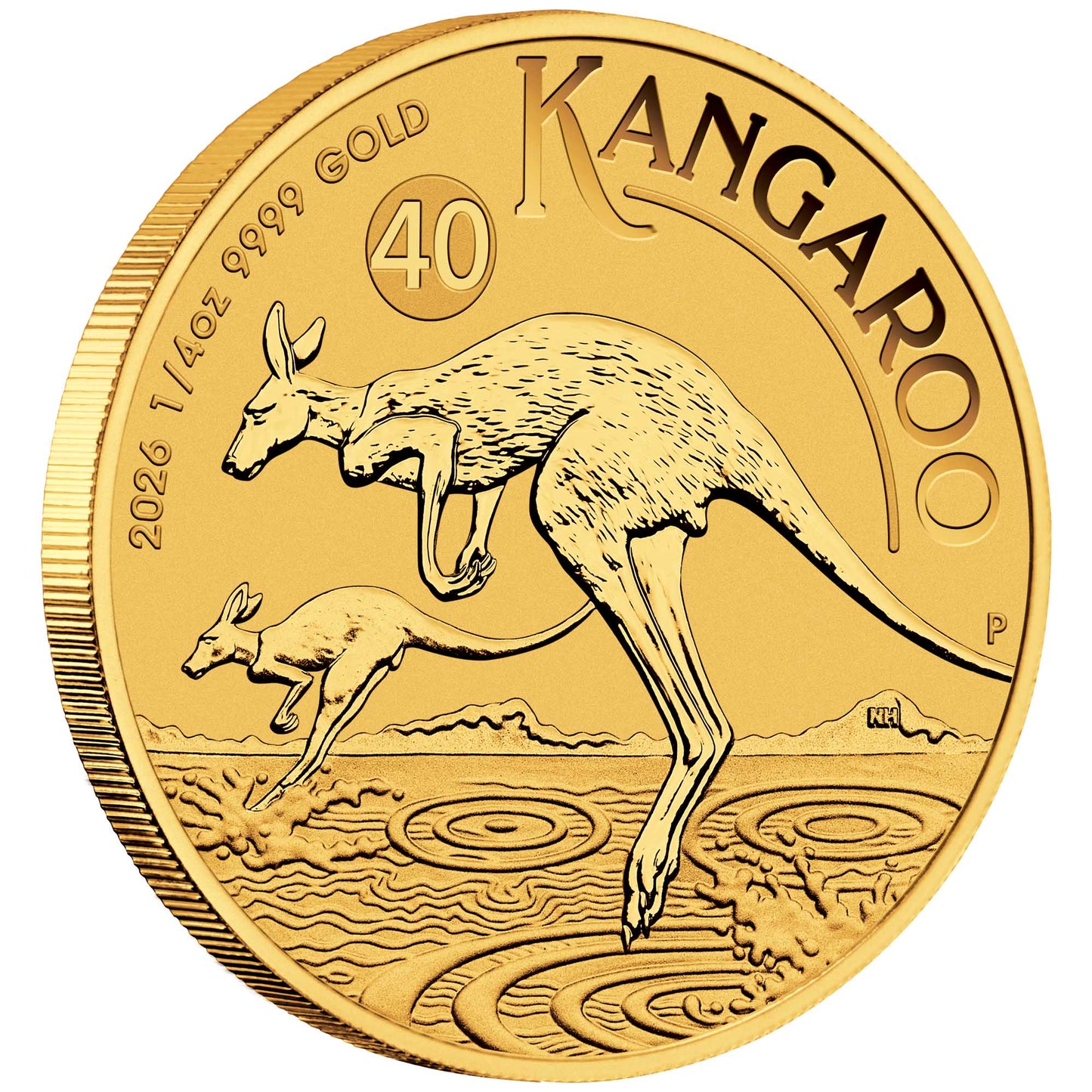 Känguru 40 Jahre 2026 1/4 Oz Australien Nugget Gold**