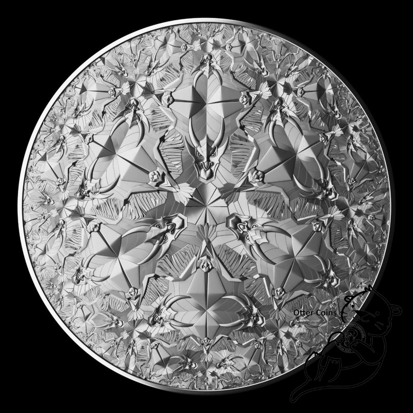 NIUE Algorithm ``Eagle&Dragon´´ 2 oz Silbermünze 2022 Proof