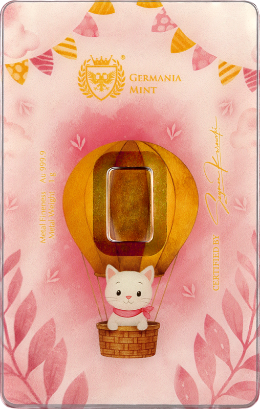 Germania Mint - New Born - Mädchen - 1 Gramm Goldbarren**