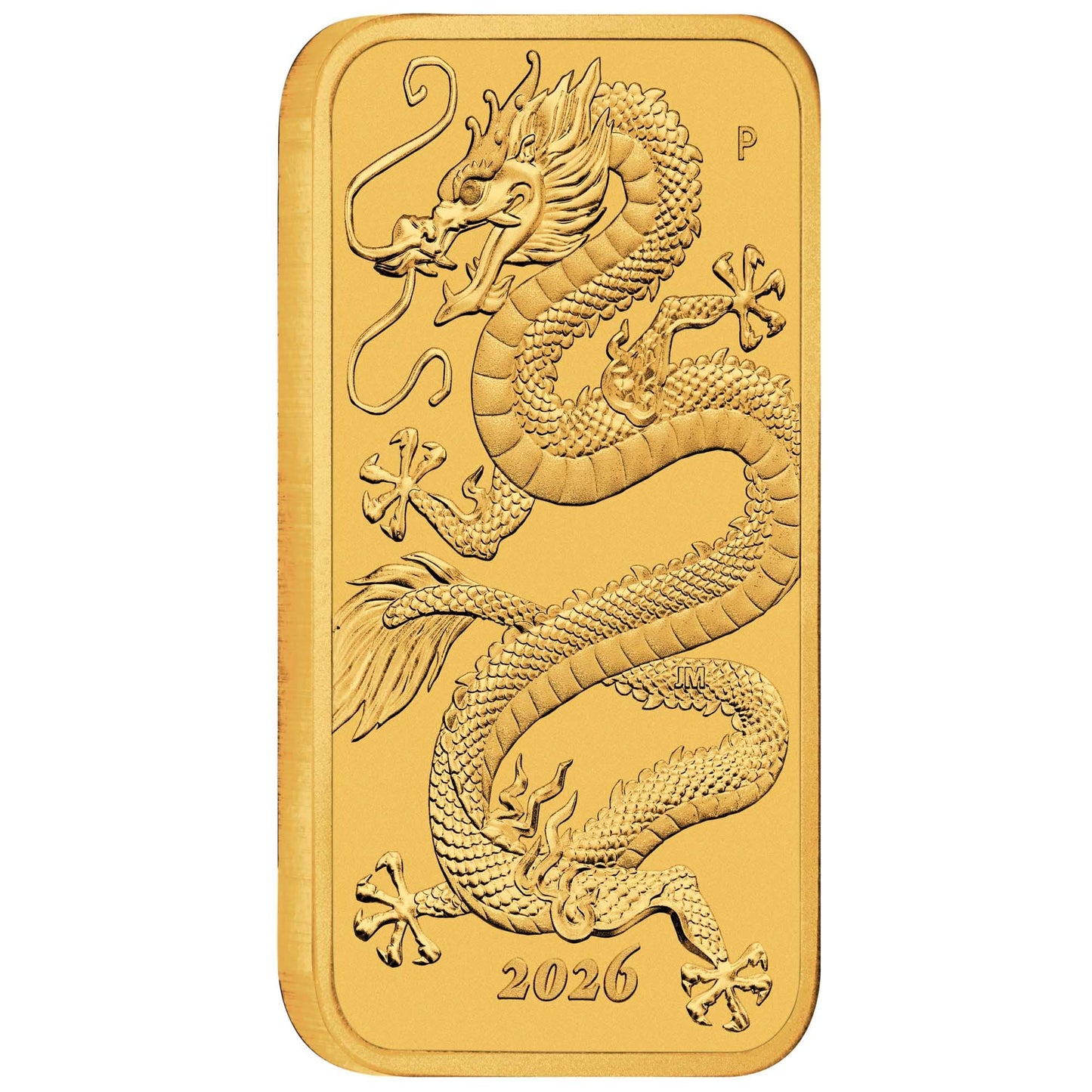 Rectangular Dragon Drache 2026 - 1 oz Goldbarren BU**