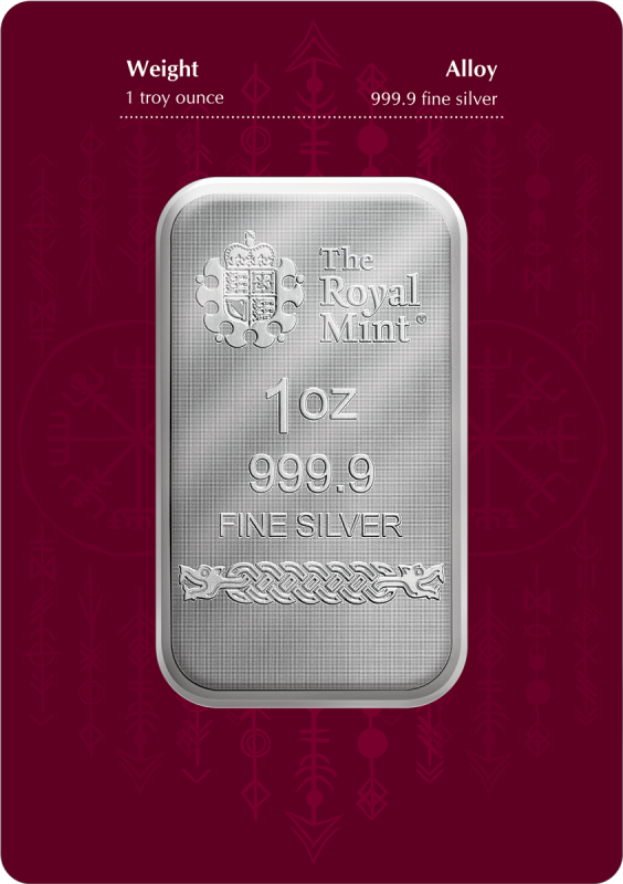 Norse Gods – 2. Ausgabe Thor - 1 oz Silberbarren The Royal Mint Germania Mint