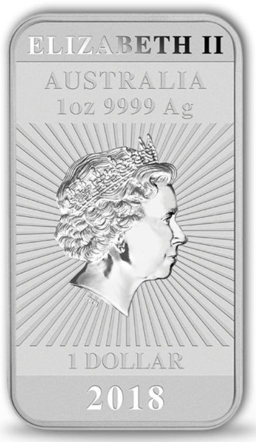 Rectangular Dragon 2018 1 oz Silberbarren*