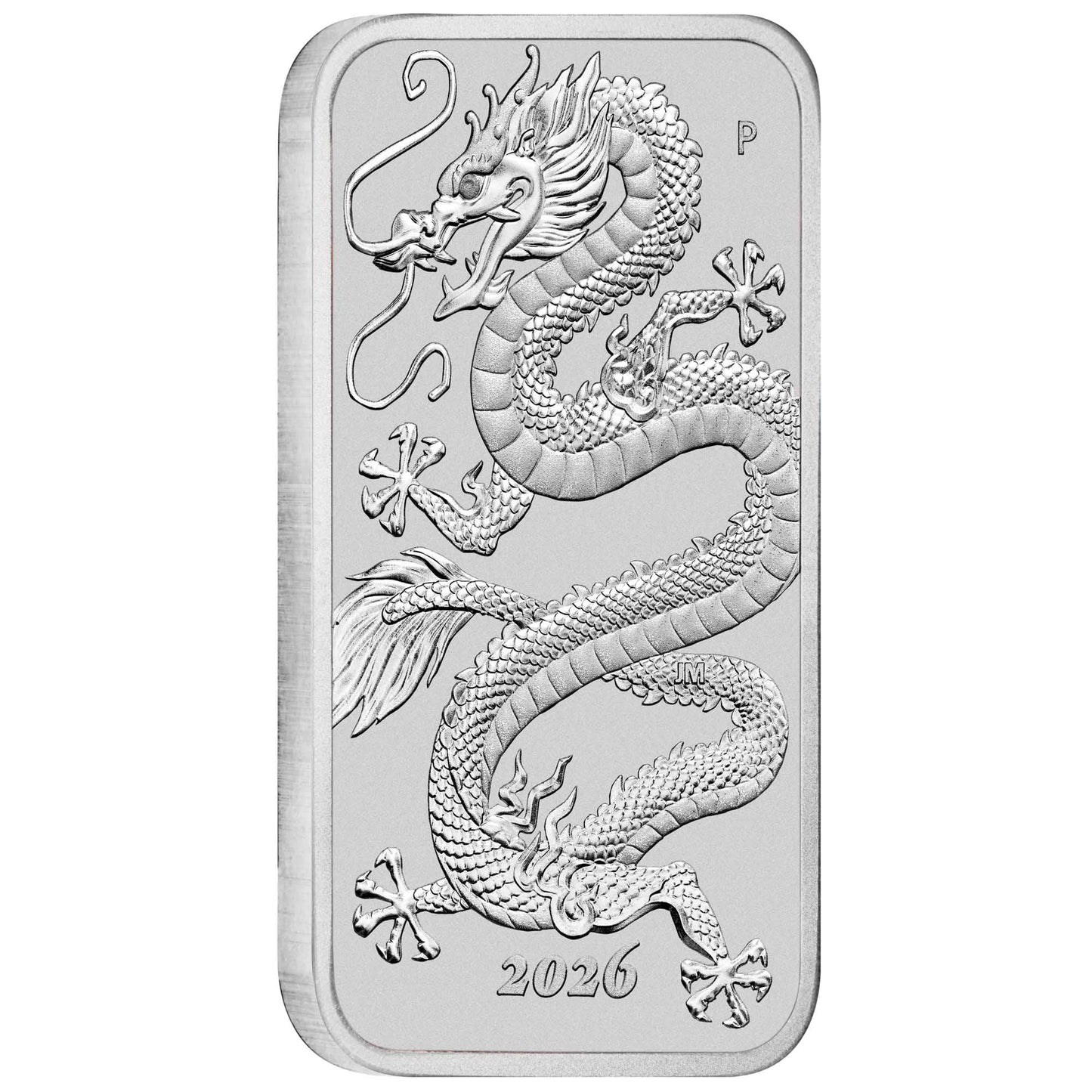 Rectangular Dragon Drache 2026 - 1 oz Silbermünze BU