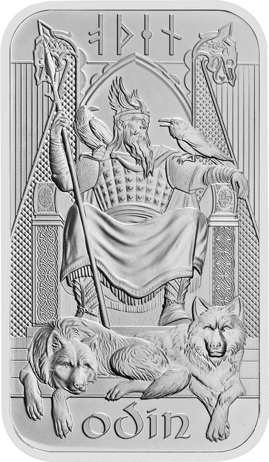 Norse Gods – Odin - 1 oz Silberbarren The Royal Mint Germania Mint