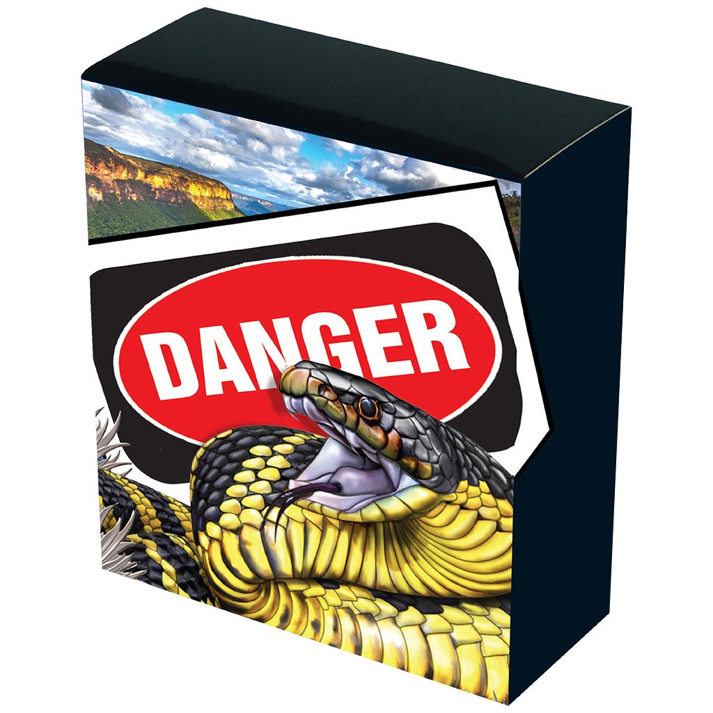 Deadly & Dangerous Tigerotter 2025 #20. 1 oz Silbermünze Polierte Platte Color***