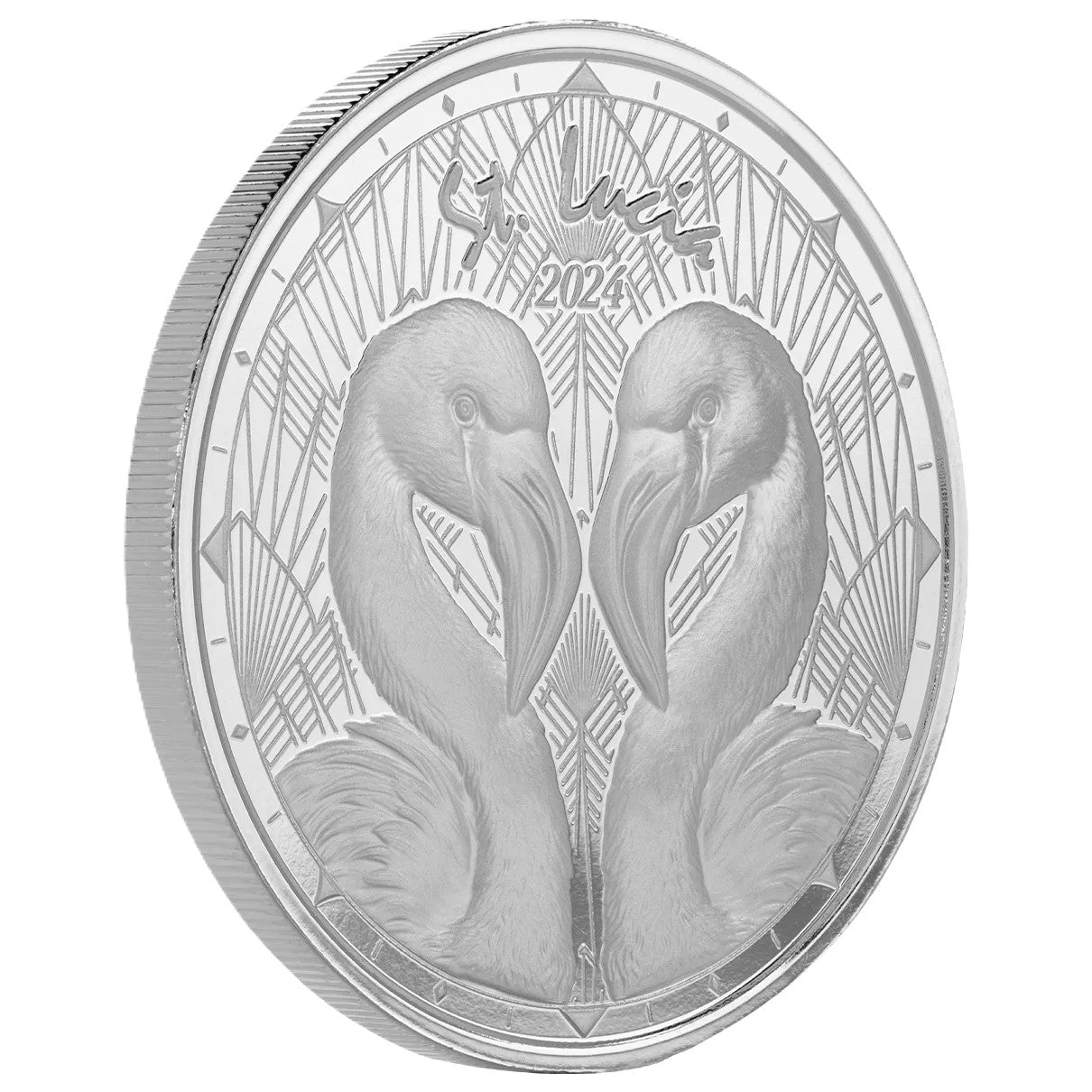Eastern Caribbean - EC8 - St.Lucia - Flamingos - 2024 - 1 oz Silbermünze PL