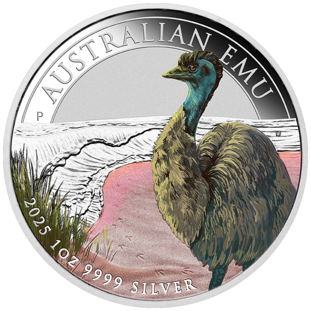 EMU 2025 Color Farbe 1 oz Silbermünze***