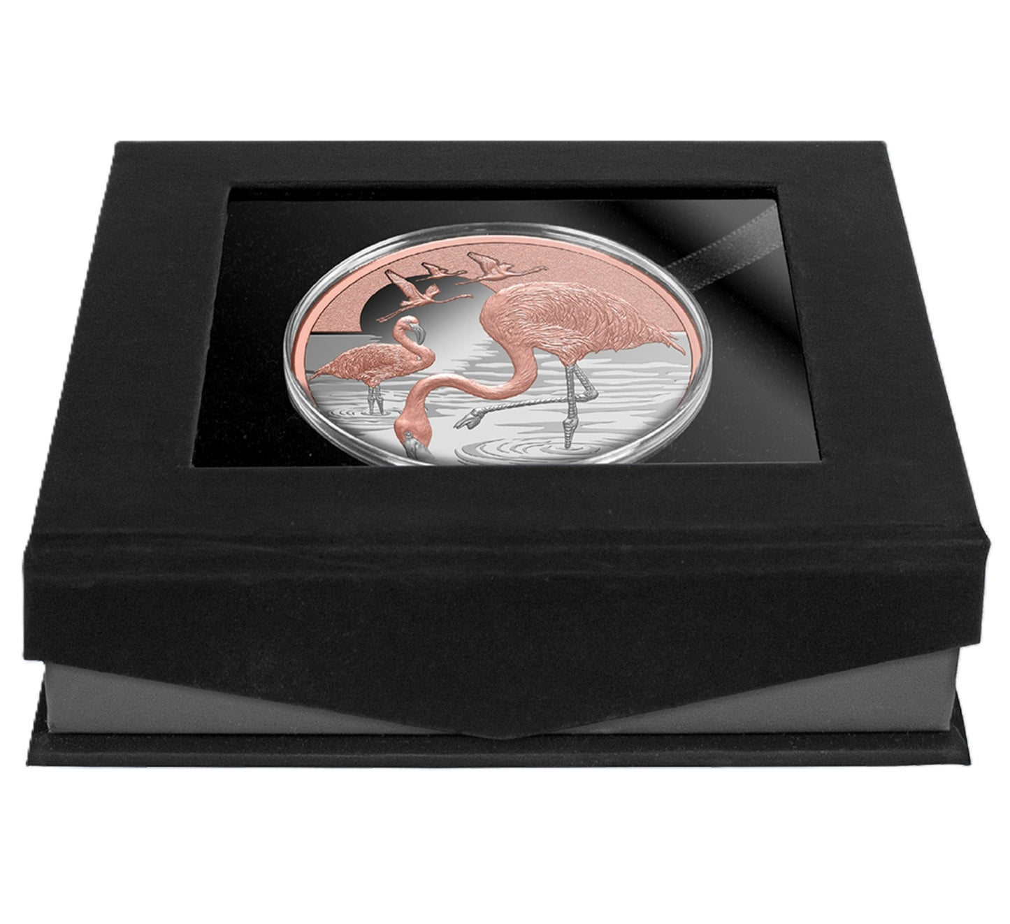 Flamingo - Rosegold - 2025 - 1 oz Silbermünze PP***