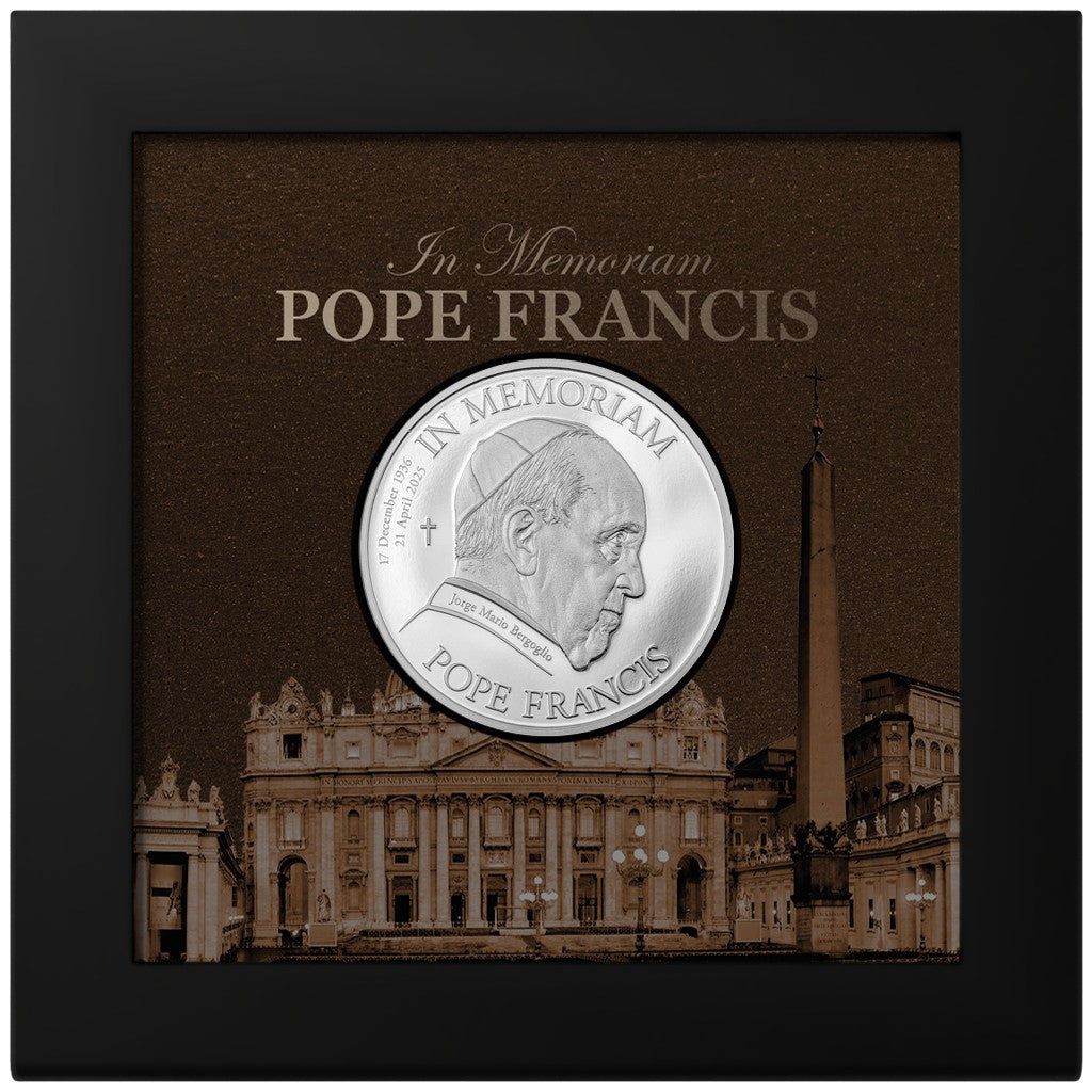 In Memoriam - In Erinnerung - Papst Franziskus 2025 - 1 oz Silbermünze PP***