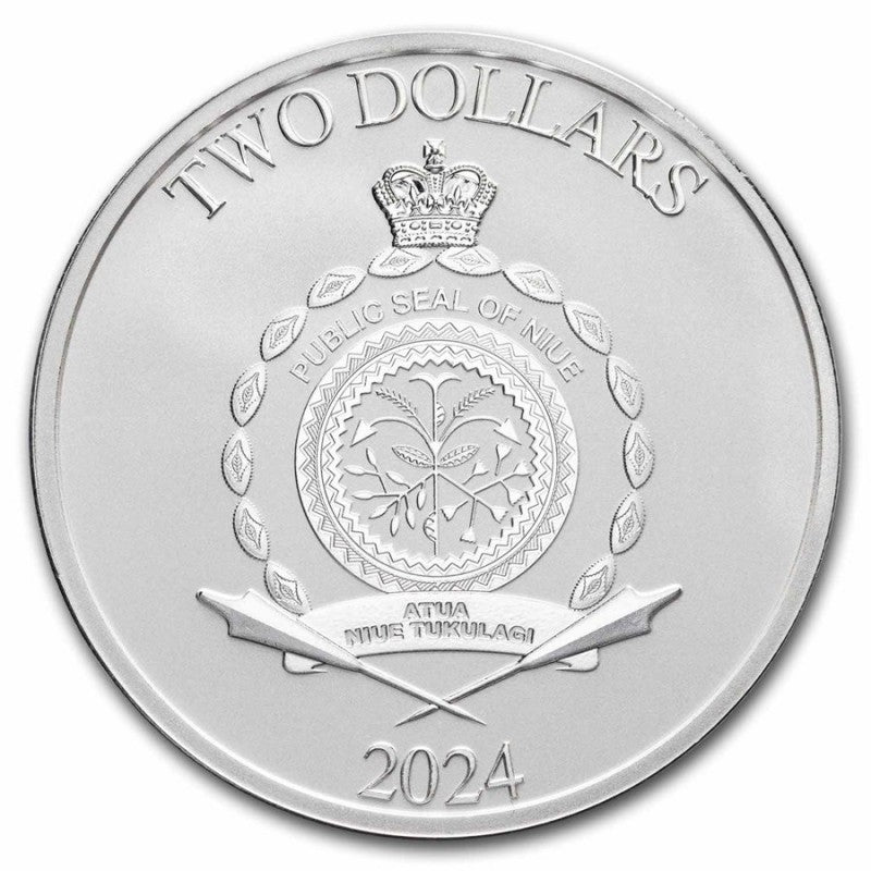 Niue - Heroes of Greek Mythology - #3. Theseus - 2024 1 oz Silbermünze BU*