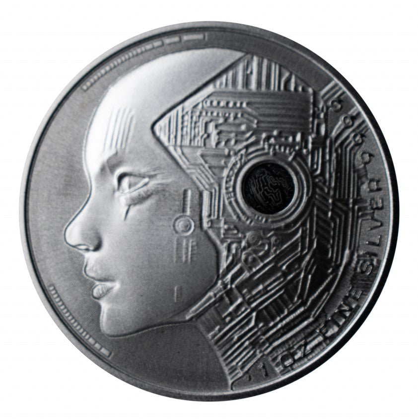 AI Coin - artificial intelligence 2025 - 1 oz Silbermünze BU