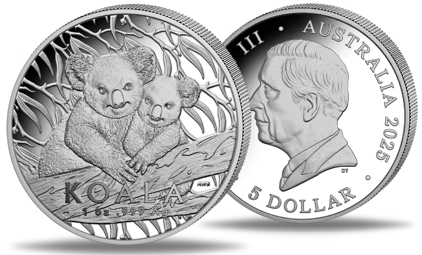 RAM Koala 2025 - 1 oz Silbermünze BU High Relief PP in Box***
