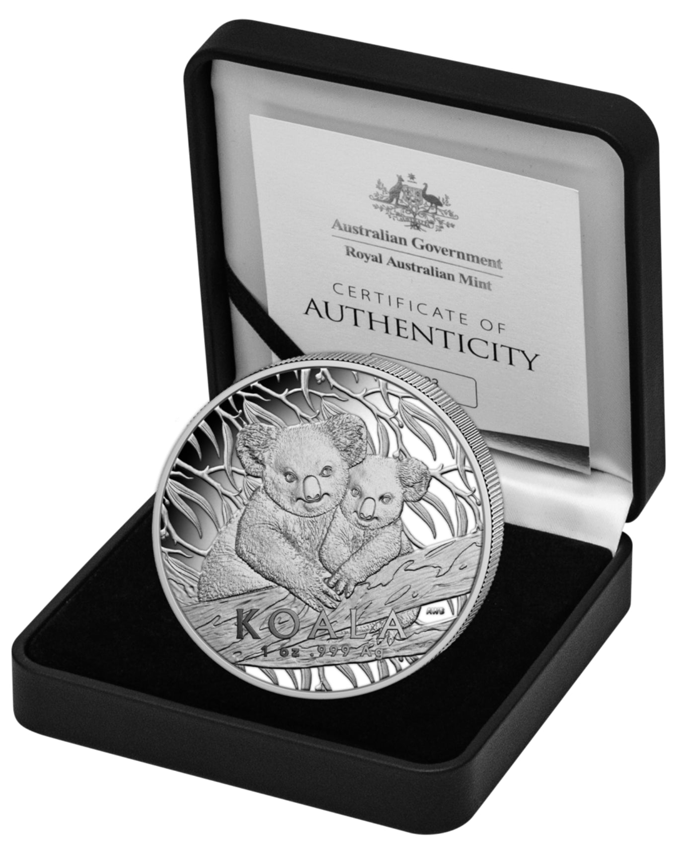 RAM Koala 2025 - 1 oz Silbermünze BU High Relief PP in Box***