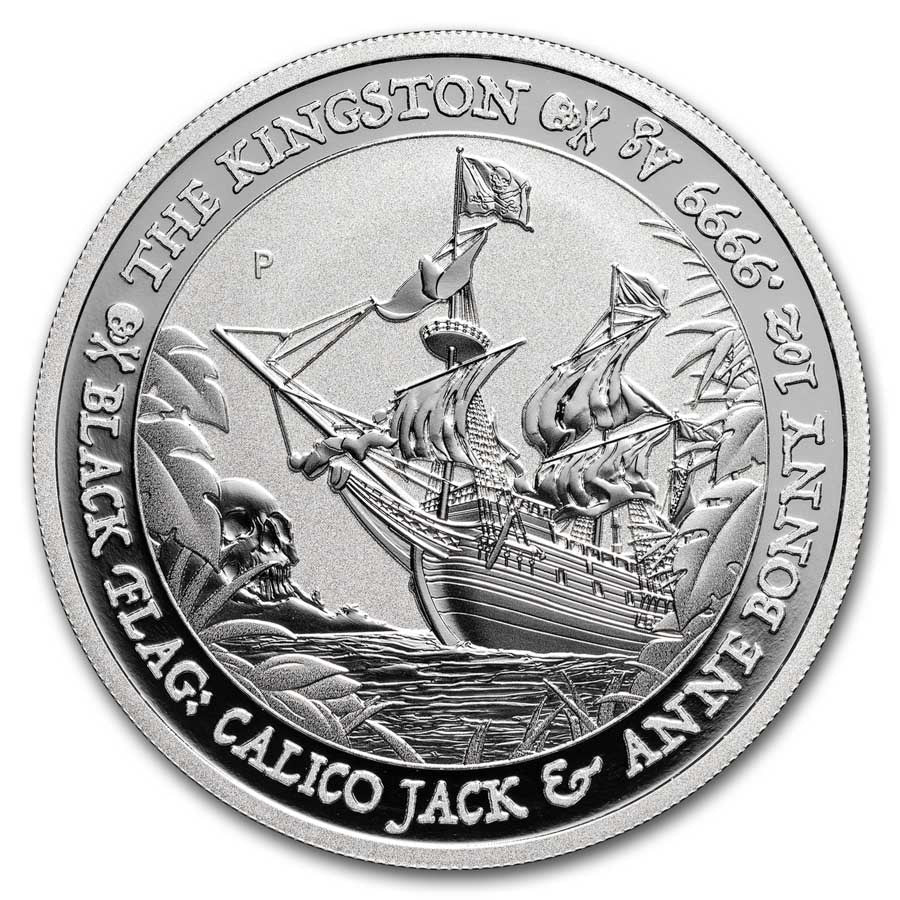 Tuvalu Black Flag - The Kingston #6 2024 1 oz Silbermünze