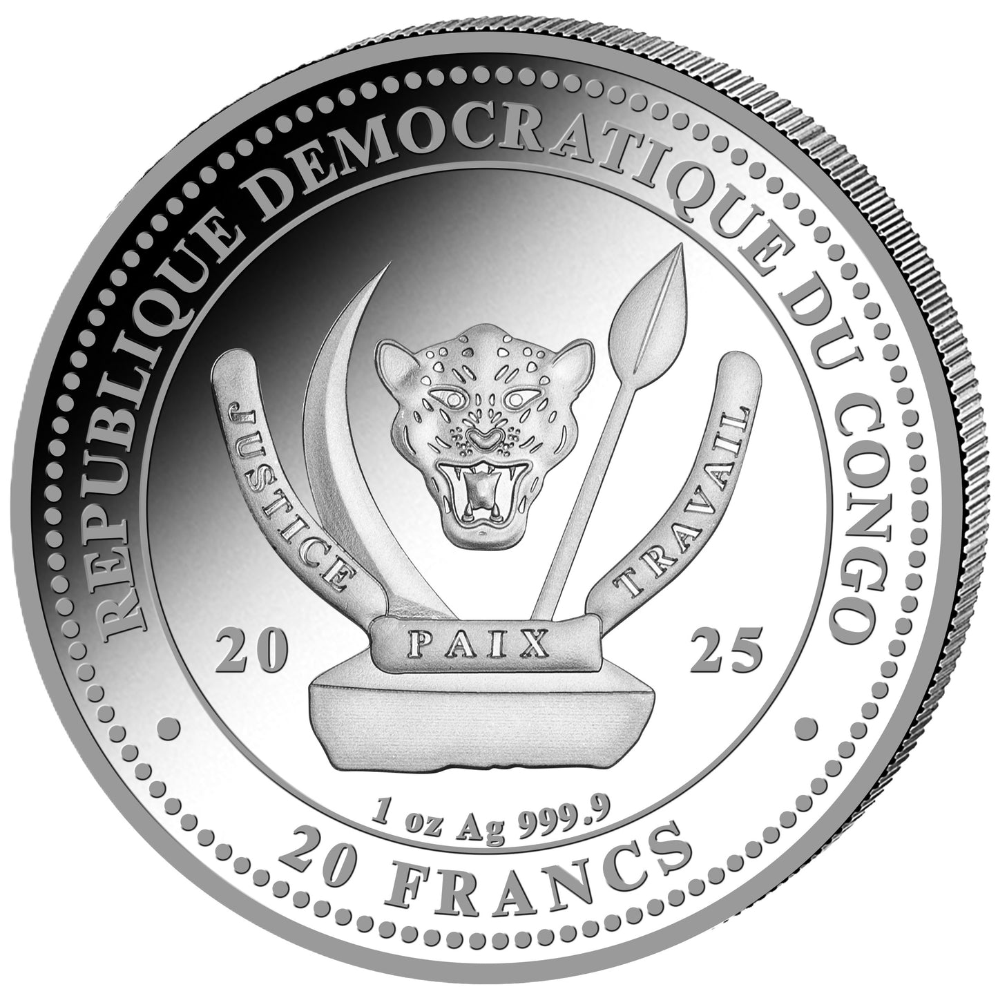 World's Wildlife - Lion Löwe 2025 1 oz Silbermünze vergoldet
