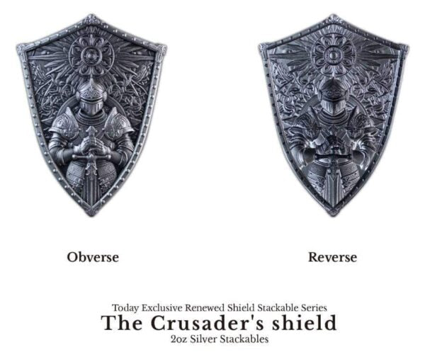 Crusaders Shield Silber Stacker 2 Oz*