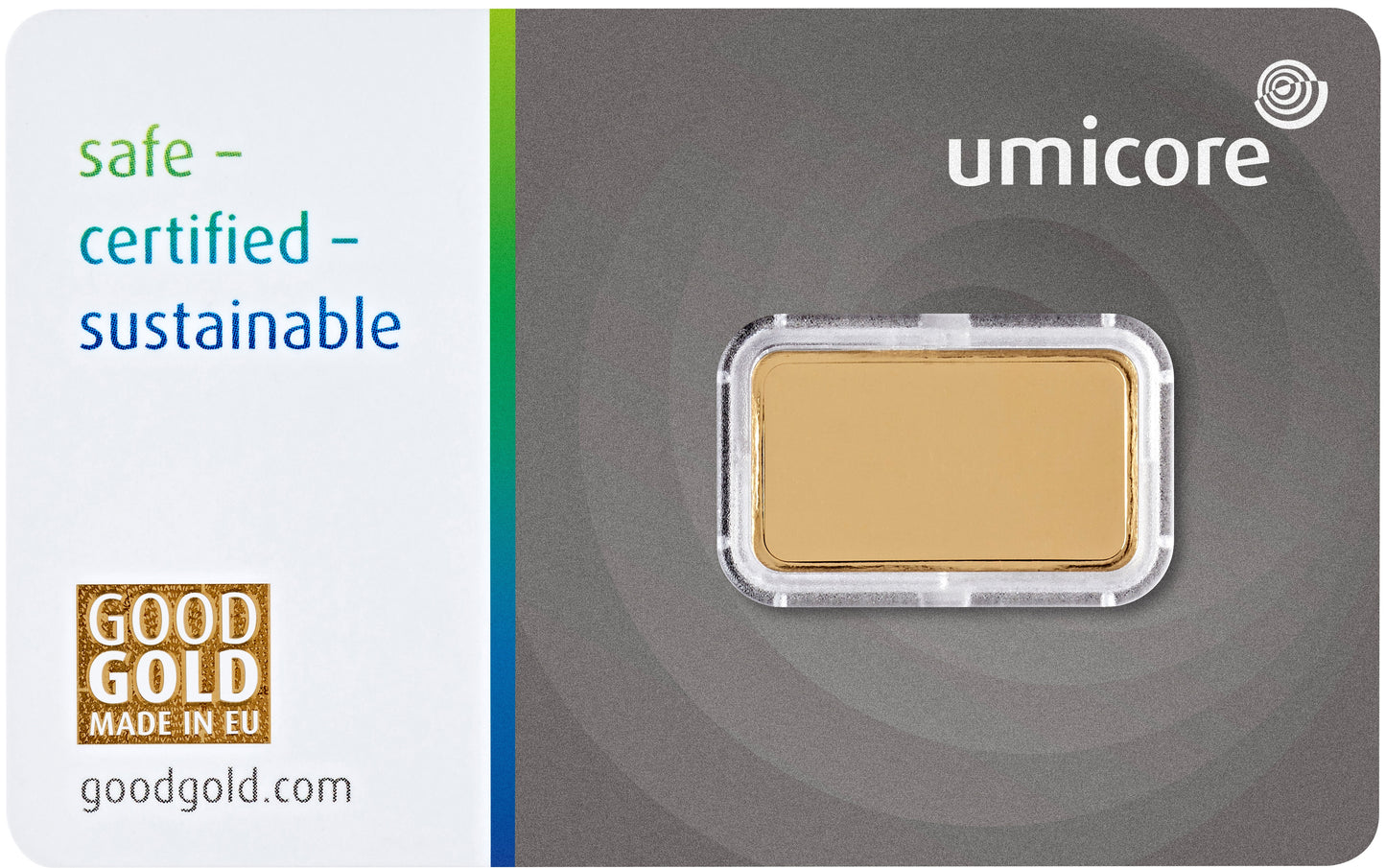Goldbarren 2,5 Gramm Umicore Goldbarren 999.9 Gold**