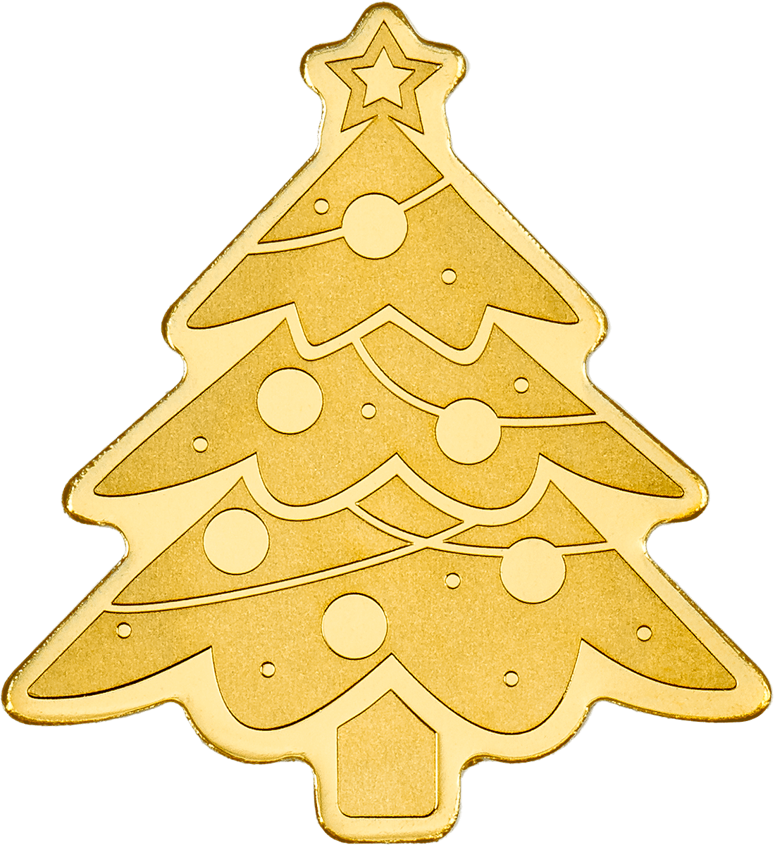 Goldmünze Weihnachtsbaum 0,5 gramm 2023 Palau Golden Highlights Weihnachten**