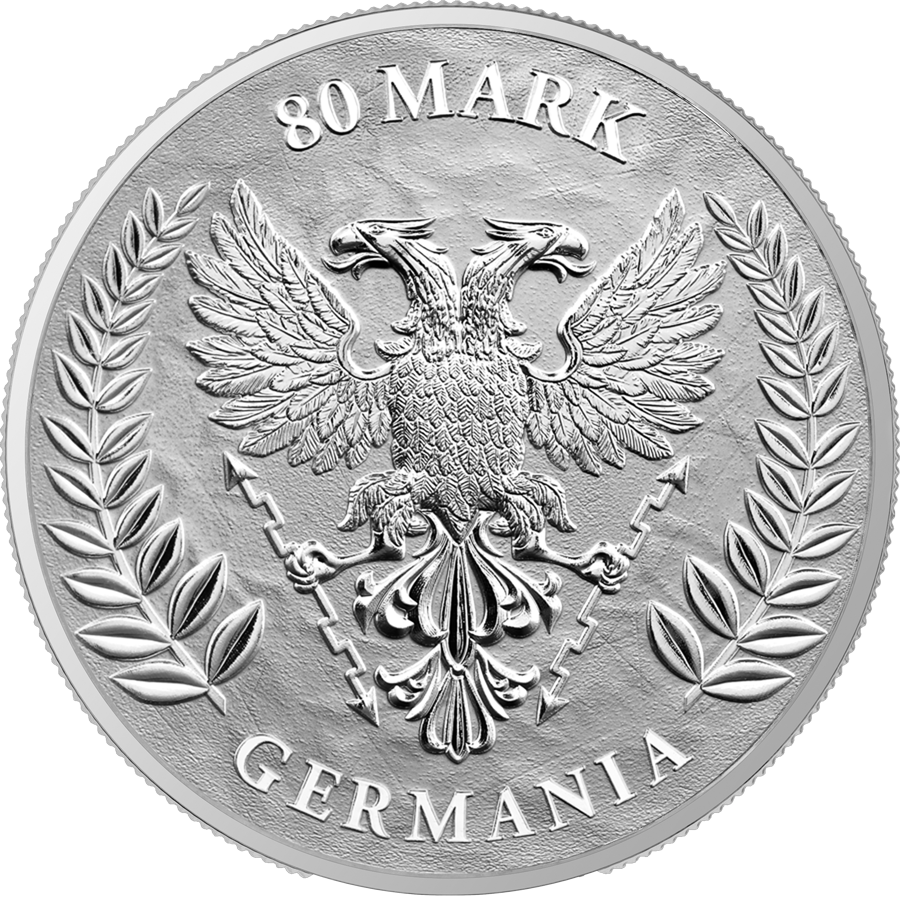 Germania Mint - Germania 2025 - 1 Kilo 1 kg Silbermünze 80 Mark BU