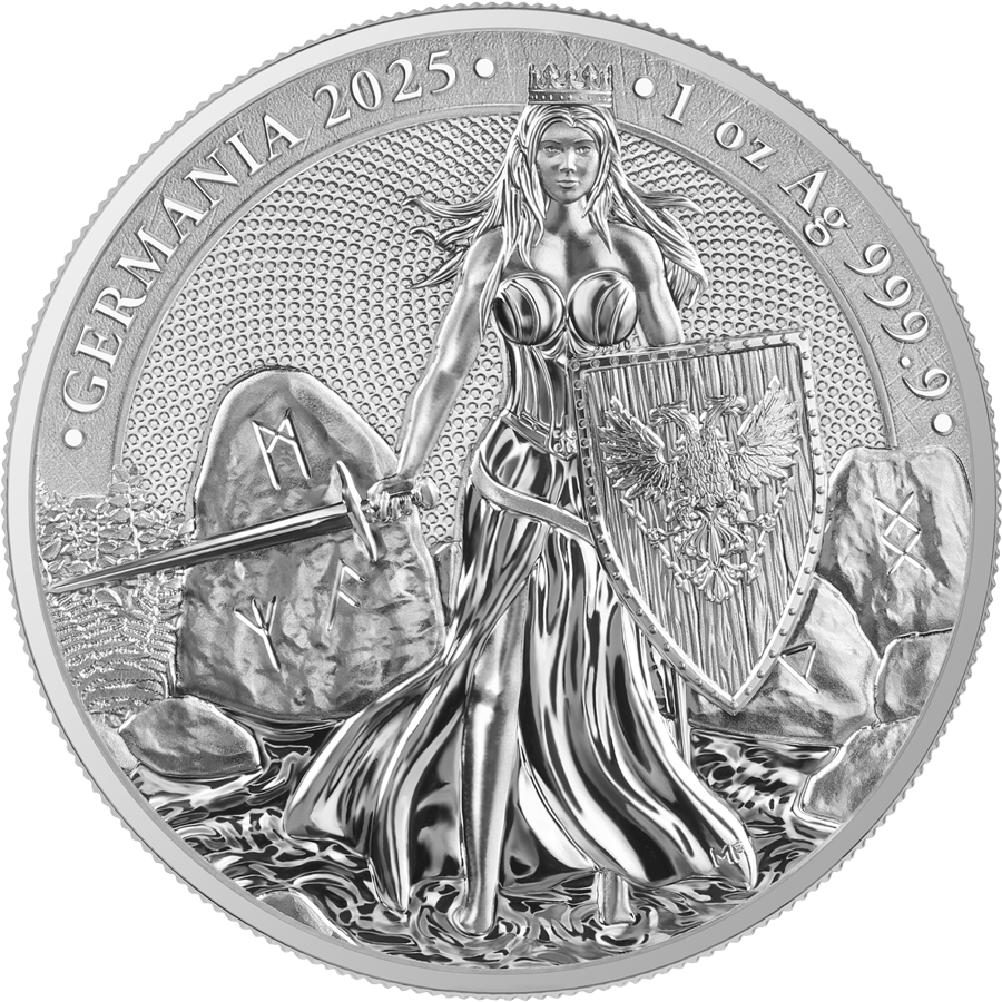 Germania Mint - Germania 2025 - 1 oz Silbermünze 5 Mark BU