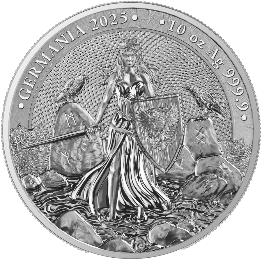 Germania Mint - Germania 2025 - 10 oz Silbermünze 50 Mark BU