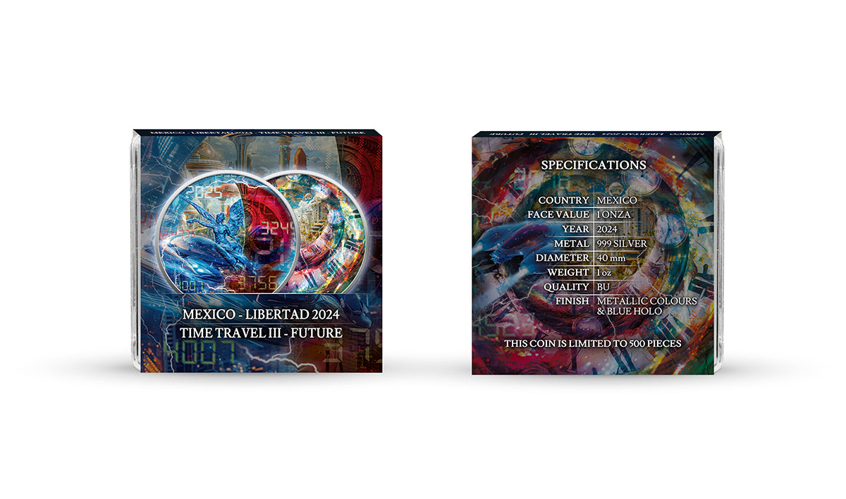 Mexico Libertad 2024 - Time Travel Zeitreise - Future Zukunft - 1 oz Silbermünze***