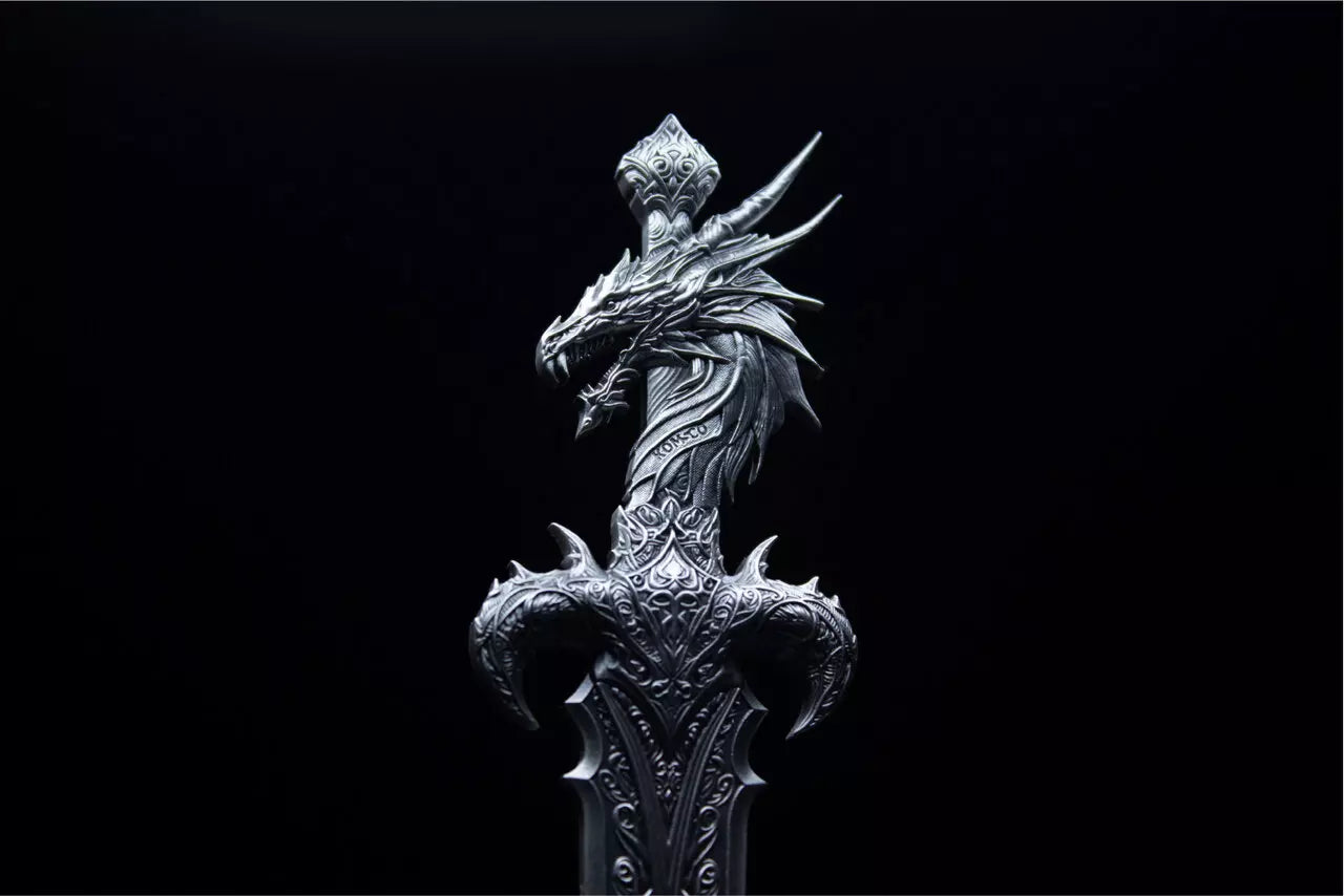 Schwert von Chiwoo Cheonwang 2,5 oz Silber 2025 High Relief - Antik Finish***