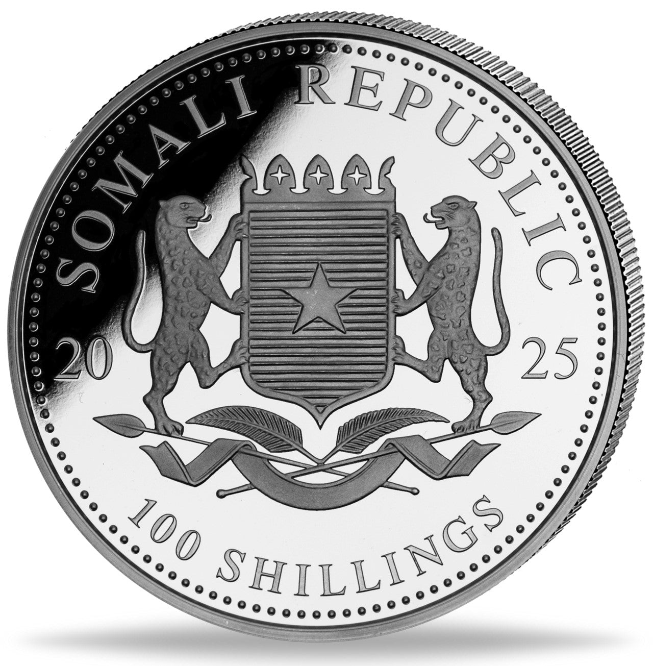 Somalia Elefant Privy Mark WMF Berlin 1 oz Silbermünze 2025 BU*
