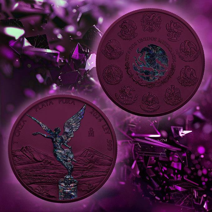 Mexico Libertad 2024 - Purple Space - 1 oz Silbermünze***