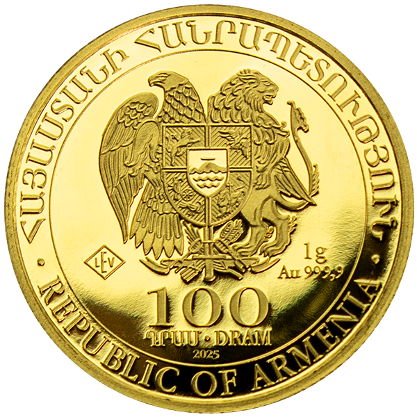 Arche Noah 1 Gramm 2025 Goldmünze **