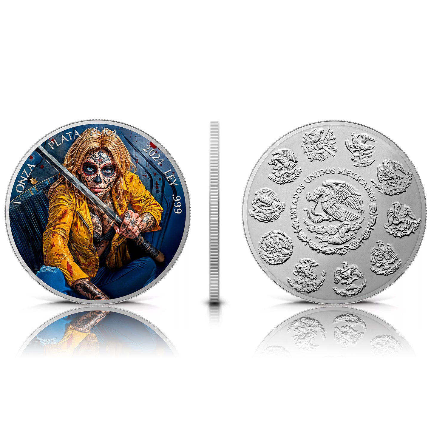 Mexico Libertad 2024 - Dia de los Muertos - Assassine - 1 oz Silbermünze***