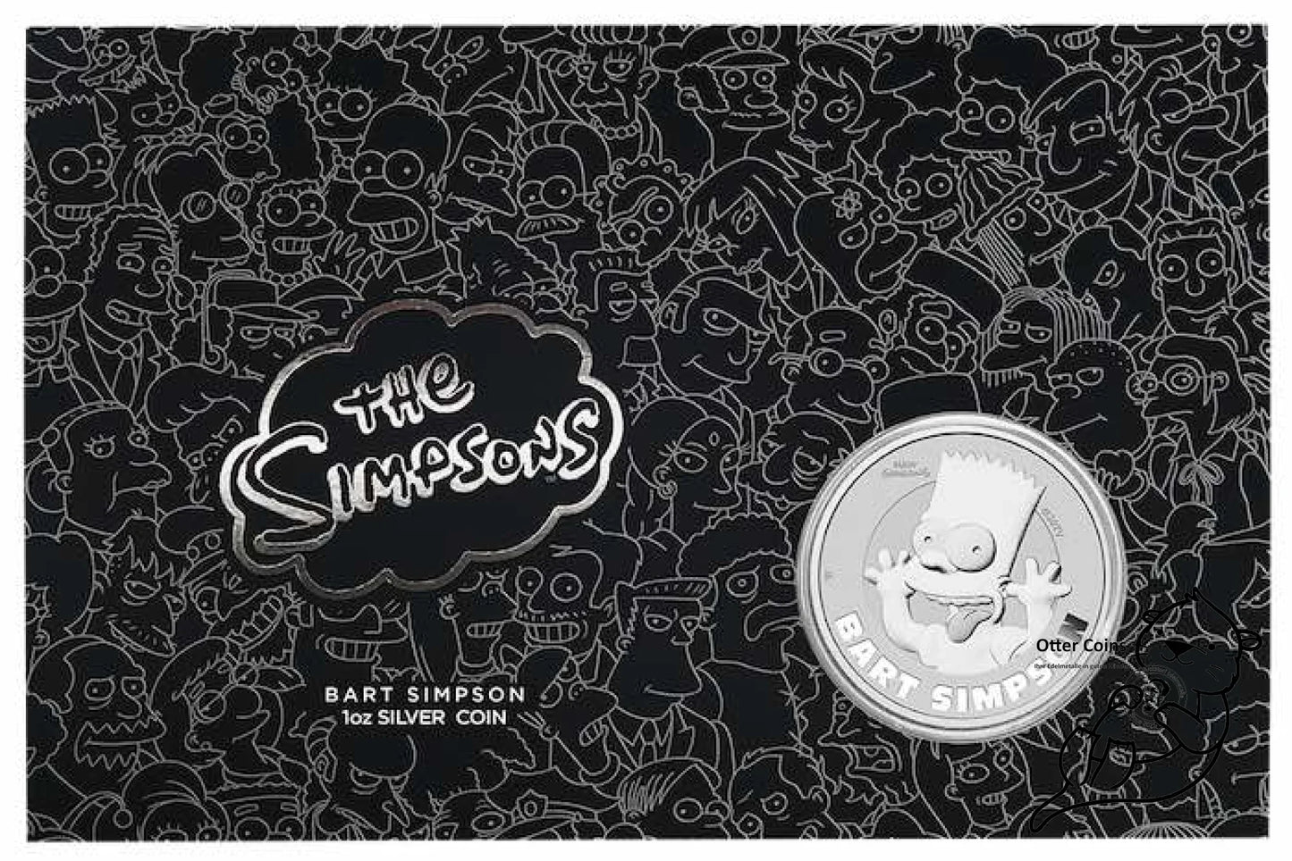 Bart Simpson Coincard 1 Oz Silbermünze 2022*
