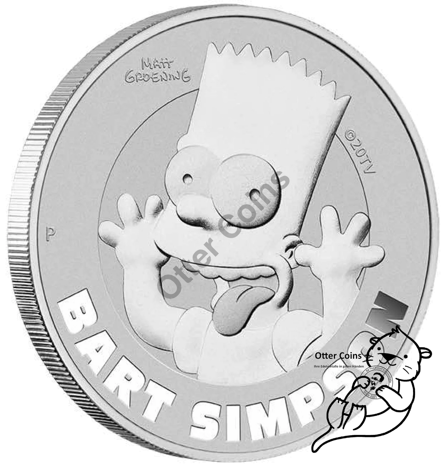 Bart Simpson Coincard 1 Oz Silbermünze 2022*
