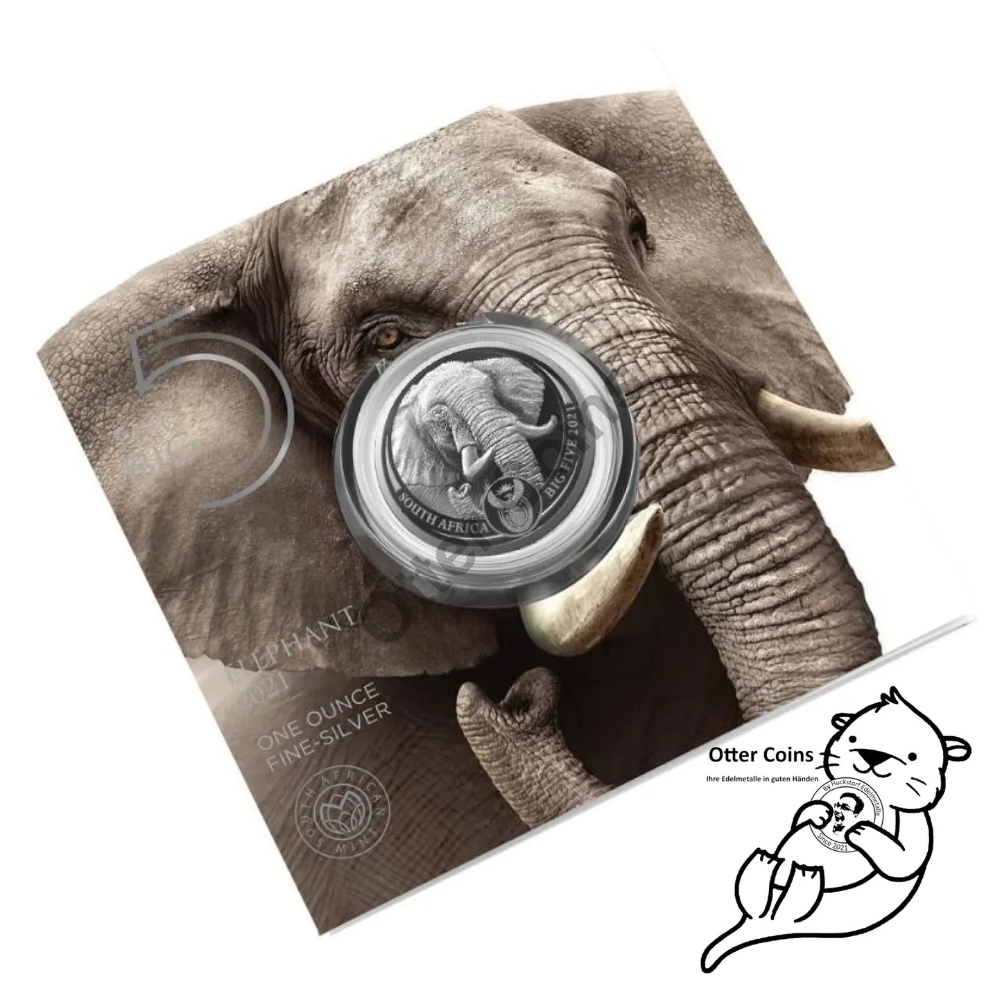 Big Five II Elefant 1 Oz Silbermünze 2021*