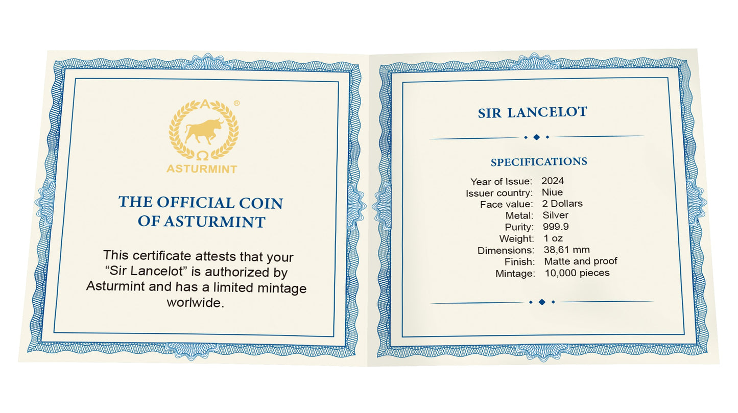 Camelot - (2). Sir Lancelot 2024 - 1 oz Silbermünze