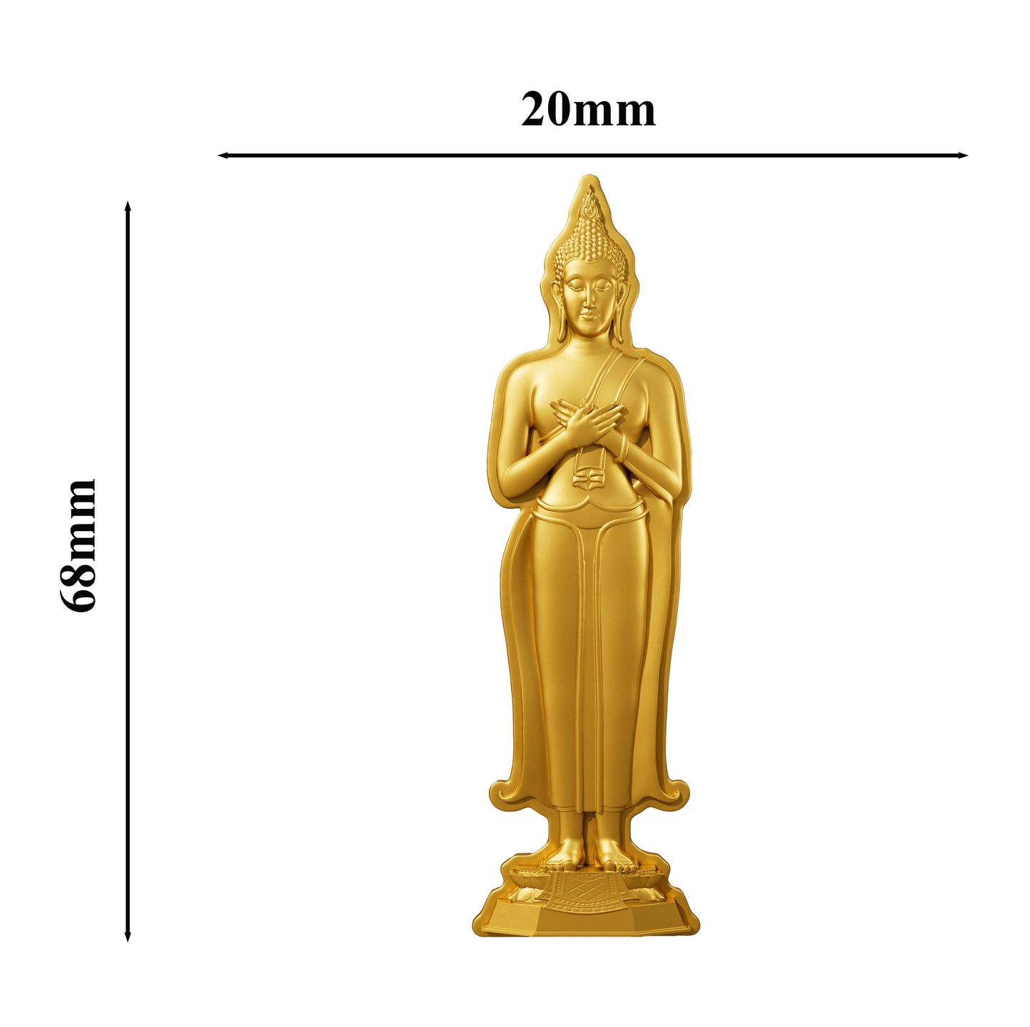 7 Days Buddha - Friday - 1 oz Silbermünze - Gilded Shaped High Relief***