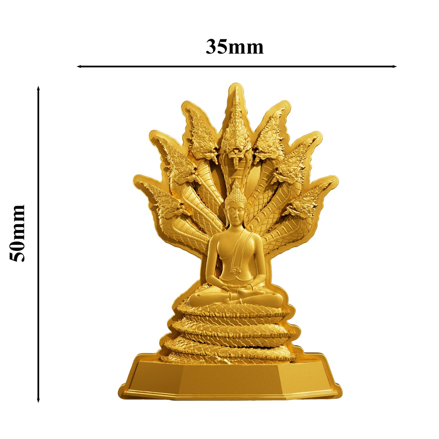7 Days Buddha - Saturday - 1 oz Silbermünze - Gilded Shaped High Relief***
